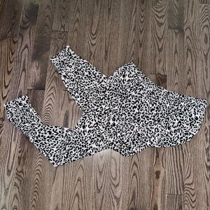 Pink and Gray Leopard Print Jogger Pajama Pants